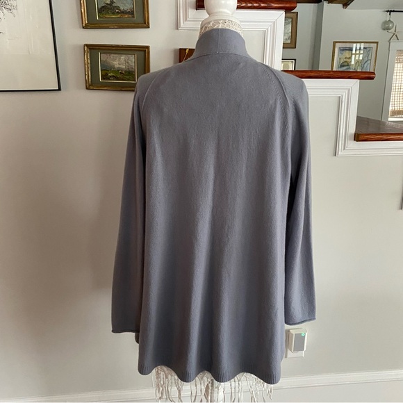 LAFAYETTE 147 NY Gray Cashmere Cardigan Large - Picture 3 of 6